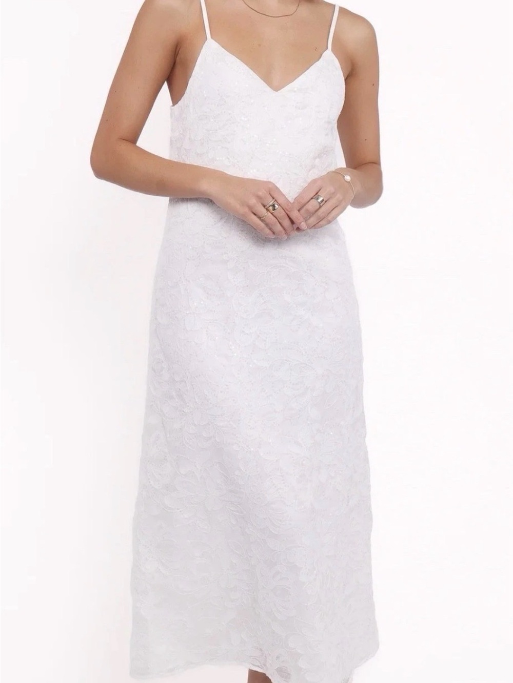 Petal And Pup White Saoirse Maxi Dress